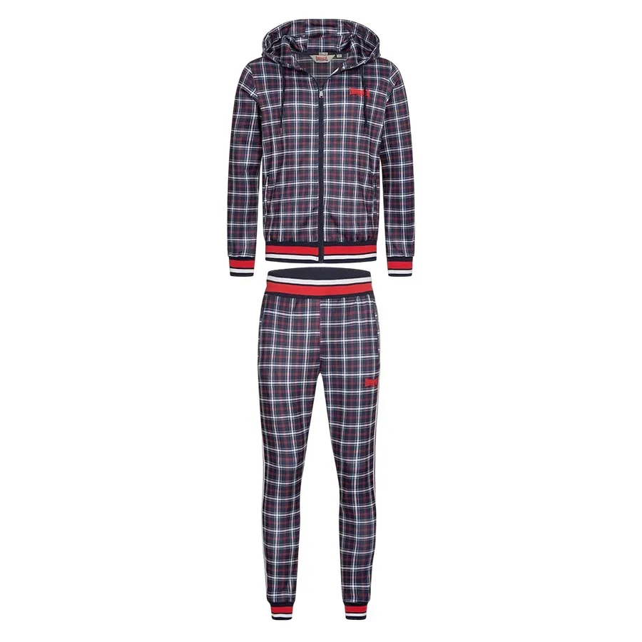 Bộ Thể Thao Nam Lonsdale Sweatsuit Orbost In Marine Blue 117344 Màu Xanh Size S