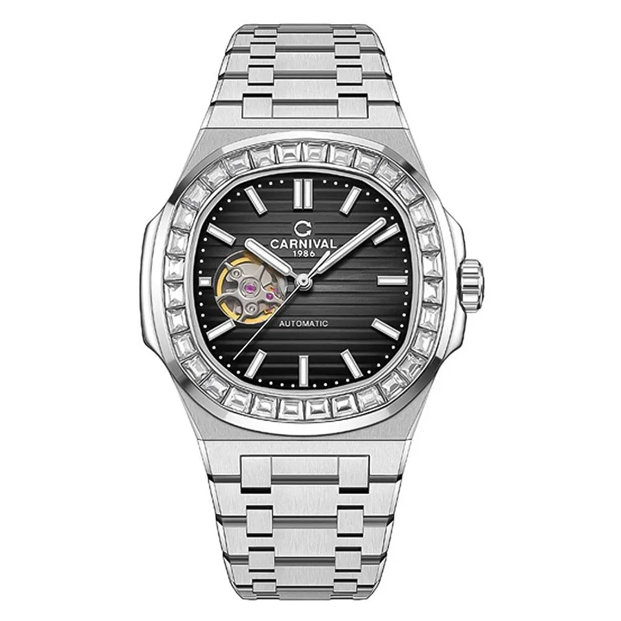 Đồng Hồ Nam Carnival 8128G-VT-D Màu Bạc