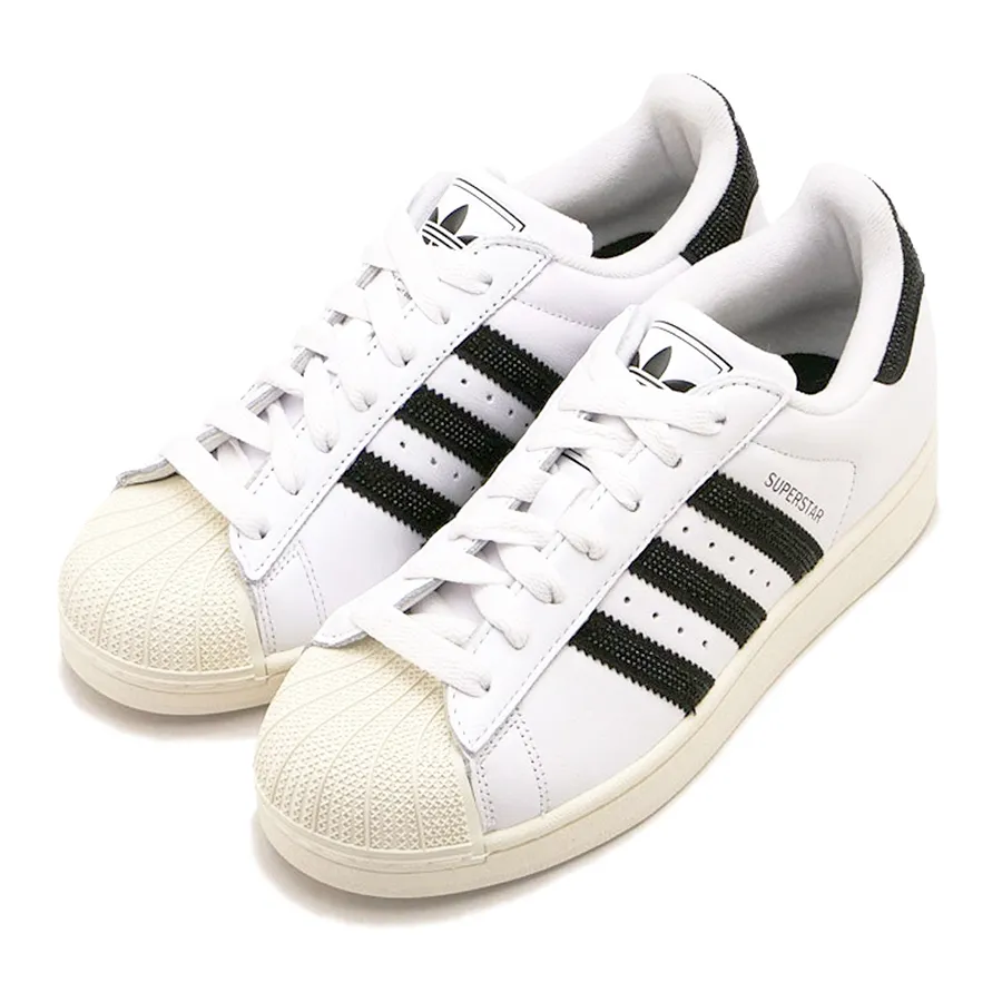 adidas gazelle silver green womens adidas Superstar II White Black Patent 13 main image 1