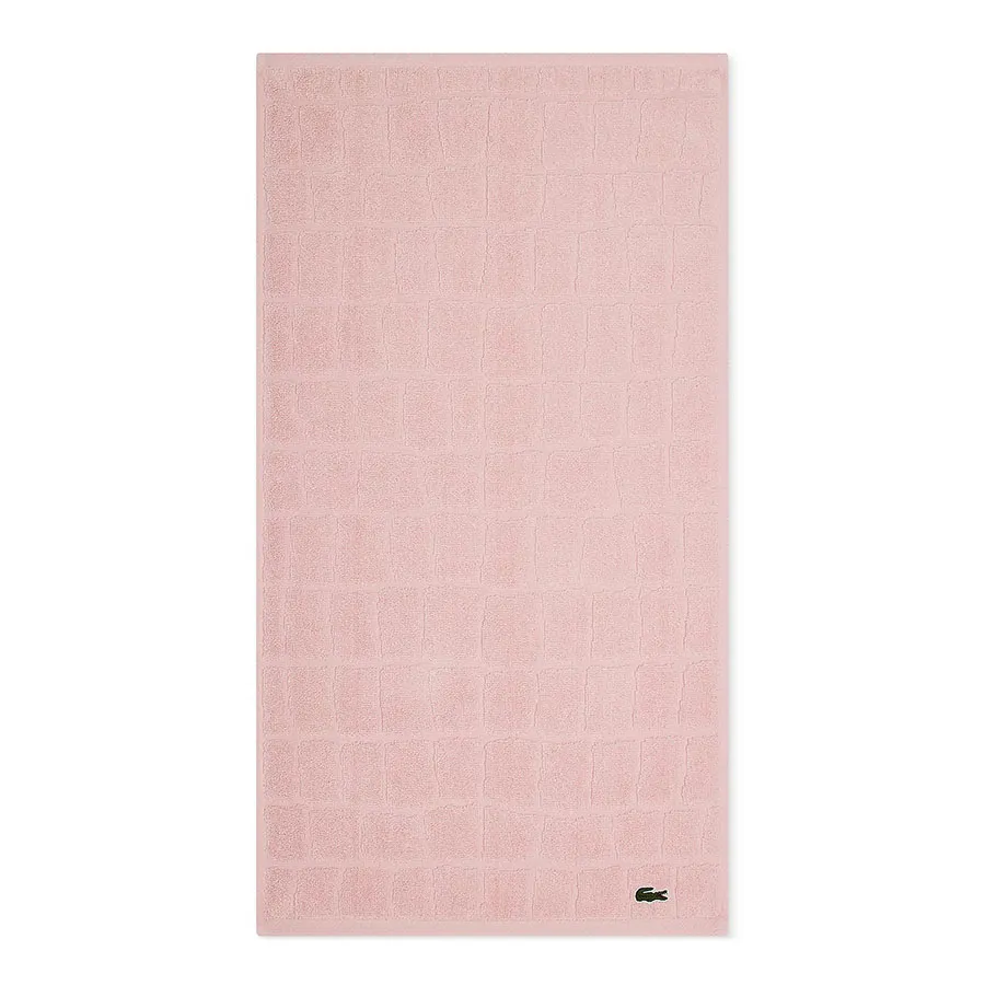 Khăn Tắm Lacoste Heritage Croc Scale Cotton Hand Towel 55268-LACTWL1-013 Light Pink Màu Hồng