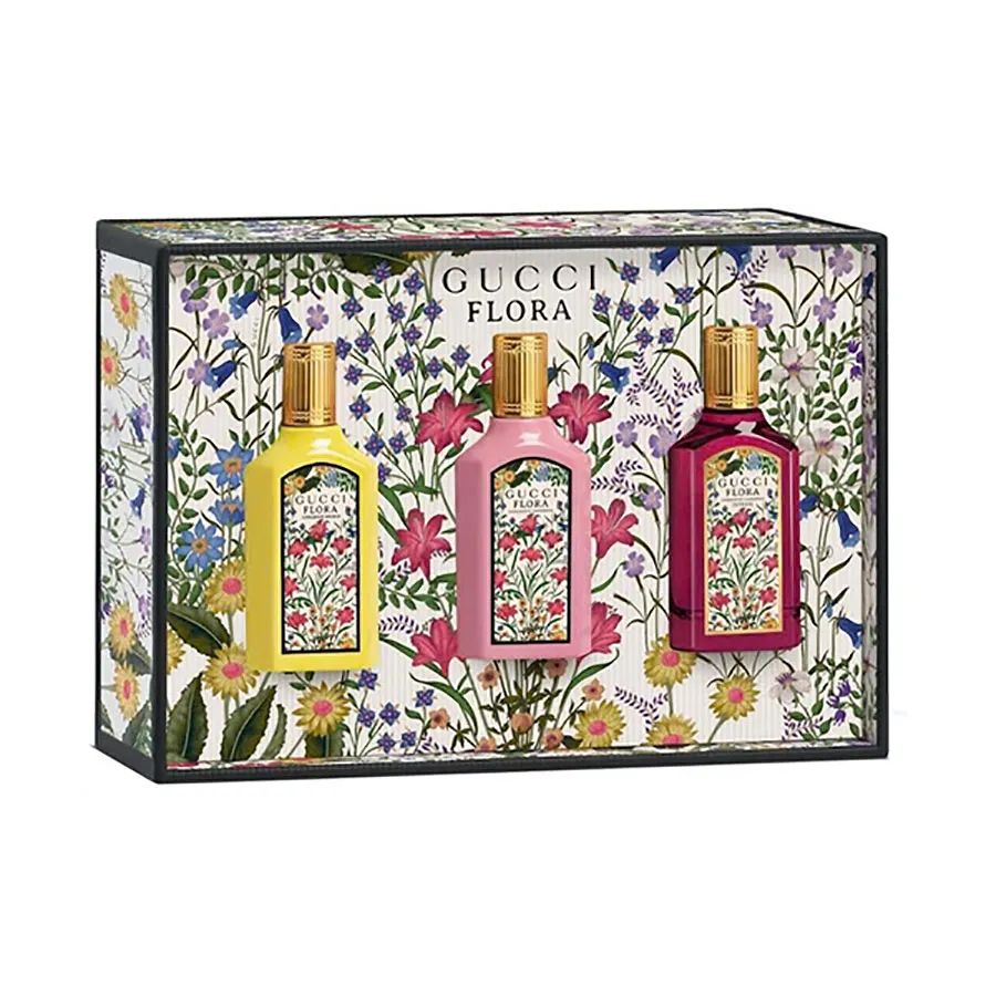 Set Nước Hoa Nữ Gucci Flora Eau De Parfum 3 Món (5ml x 3) | Vua