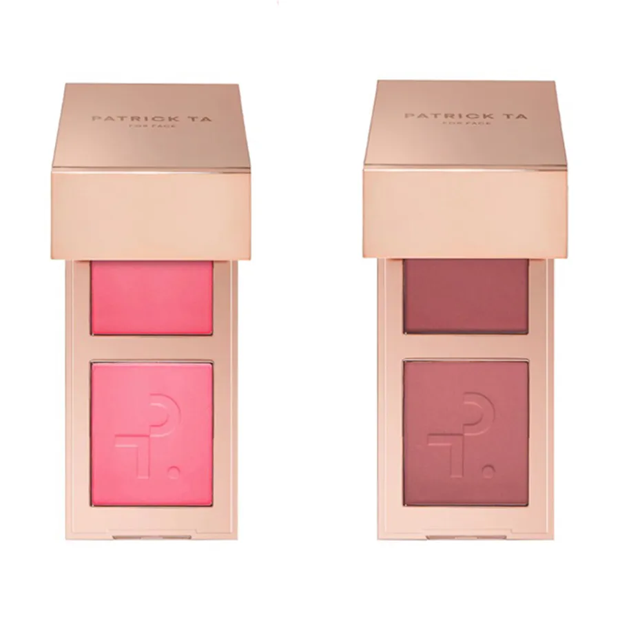 Set Phấn Má Hồng Patrick Ta 2in1 Double-Take Cream And Power Blush Duo (She's That Girl + She Goes To The Gym)