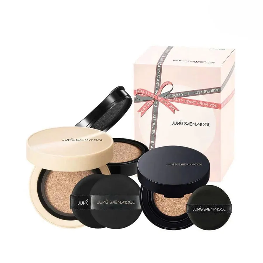 Set Trang Điểm Jung Saem Mool Essential Skin 4 Món Tone 21 Sáng Tự Nhiên