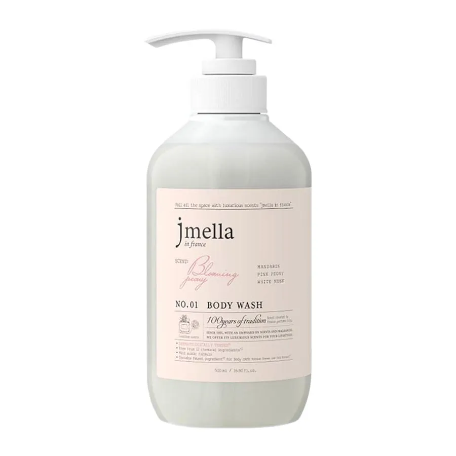 Sữa Tắm Cấp Ẩm Và Làm Mịn Da Jmella In France No.01 Blooming Peony Body Wash 500ml