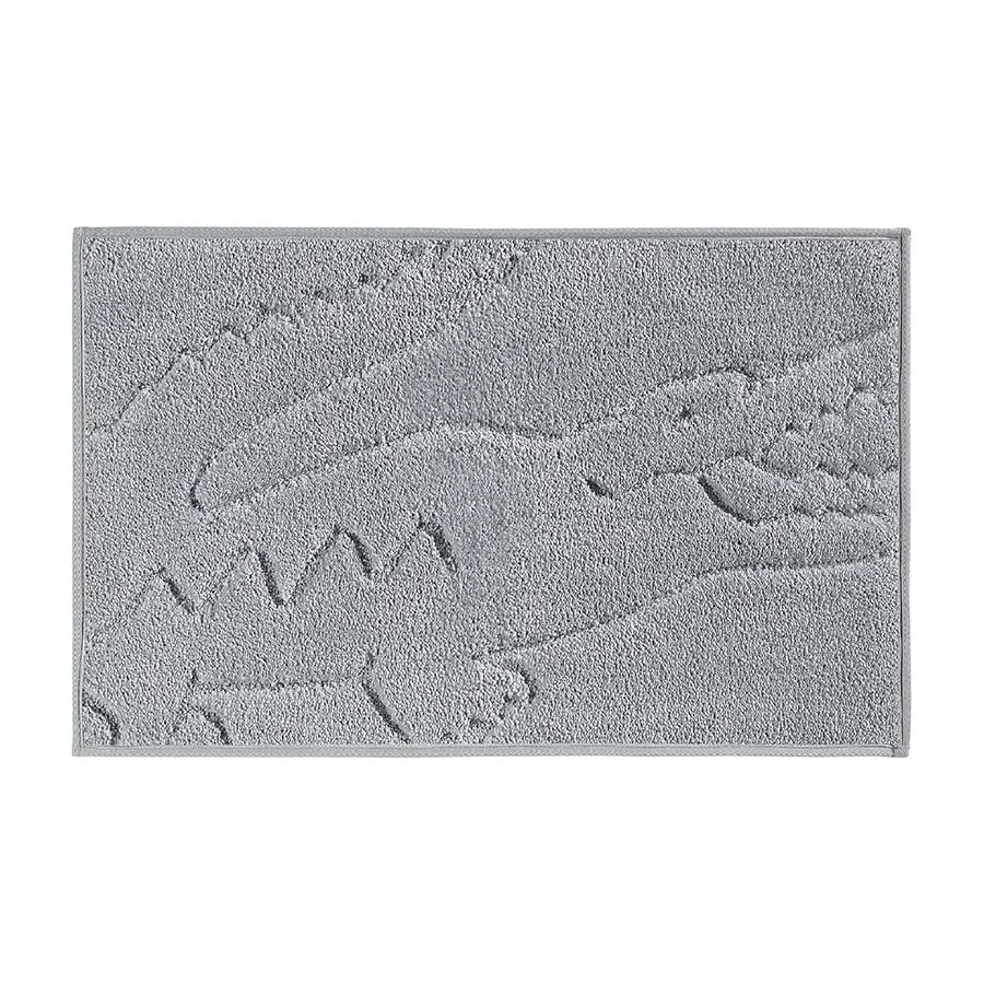 Thảm Sàn Lacoste Heritage Bath Rug Micro Chip Màu Xám Nhạt