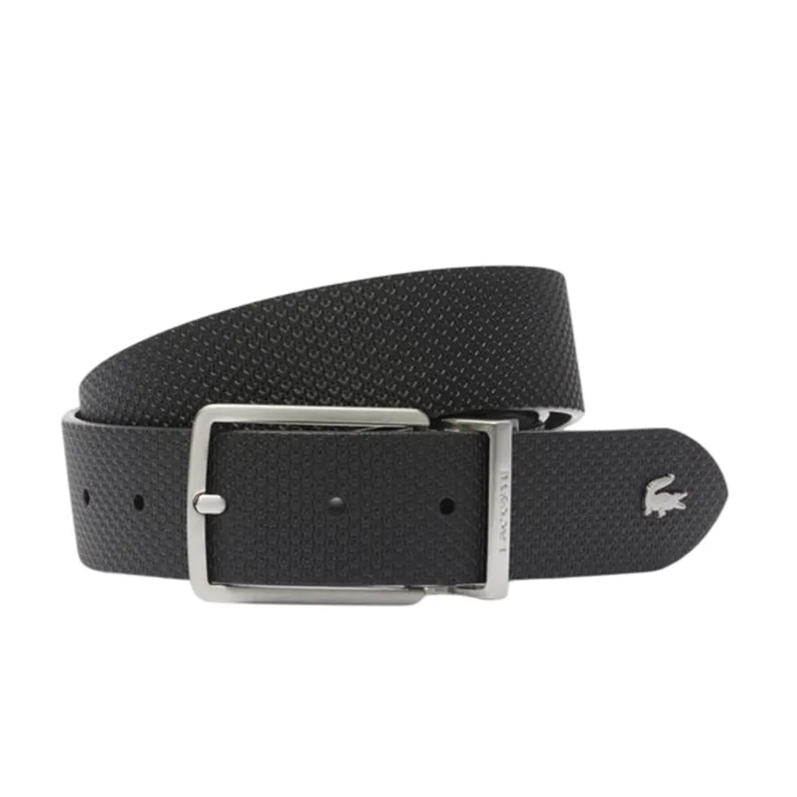 Thắt Lưng Nam Lacoste Chantaco Reversible Leather Belt RC4085 000 Màu Đen Size 110