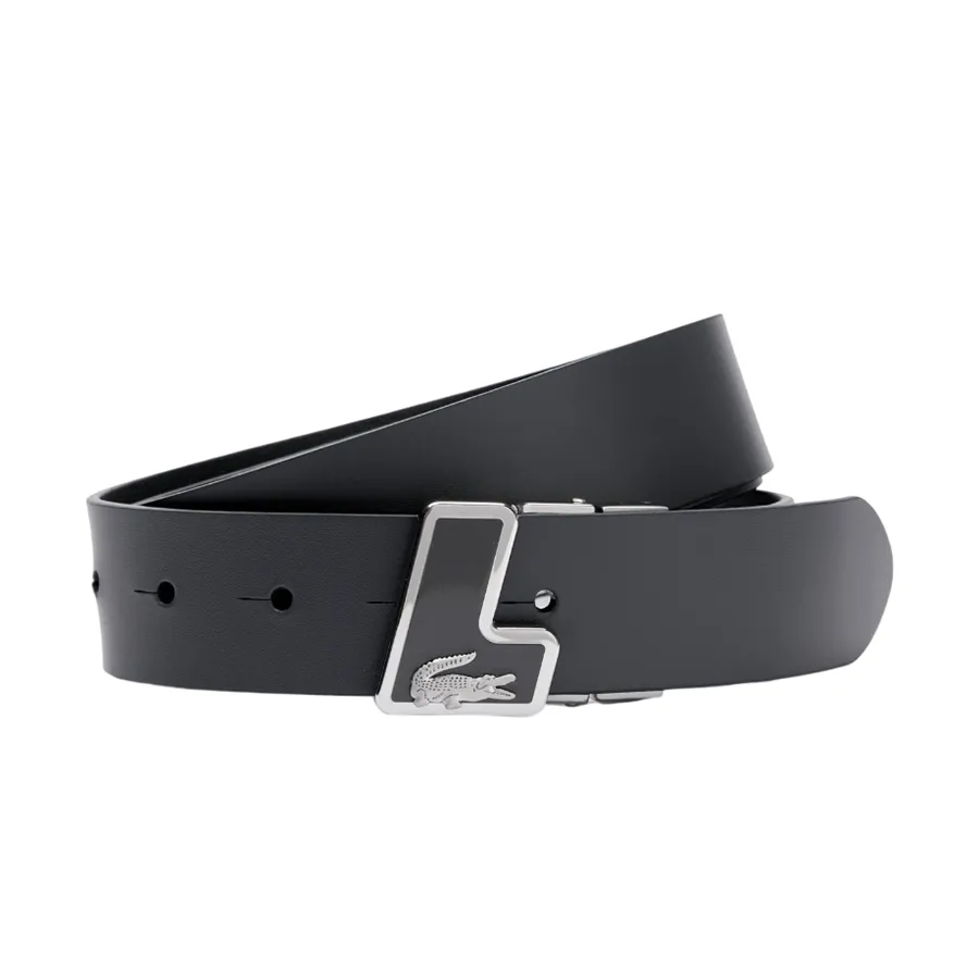Thắt Lưng Nam Lacoste Leather Belt RC4086 000 Màu Đen Size 115
