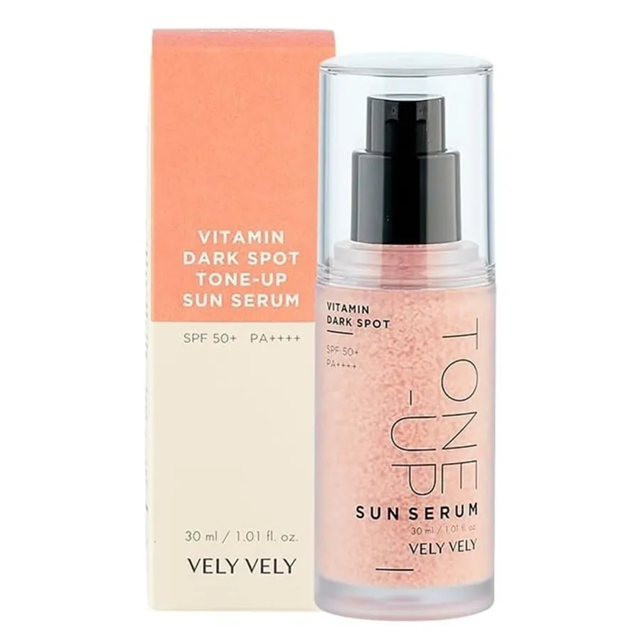 Tinh chất Chống Nắng Nâng Tone Vely Vely Vitamin Dark Spot Tone-Up Sun SPF50 Serum 30ml