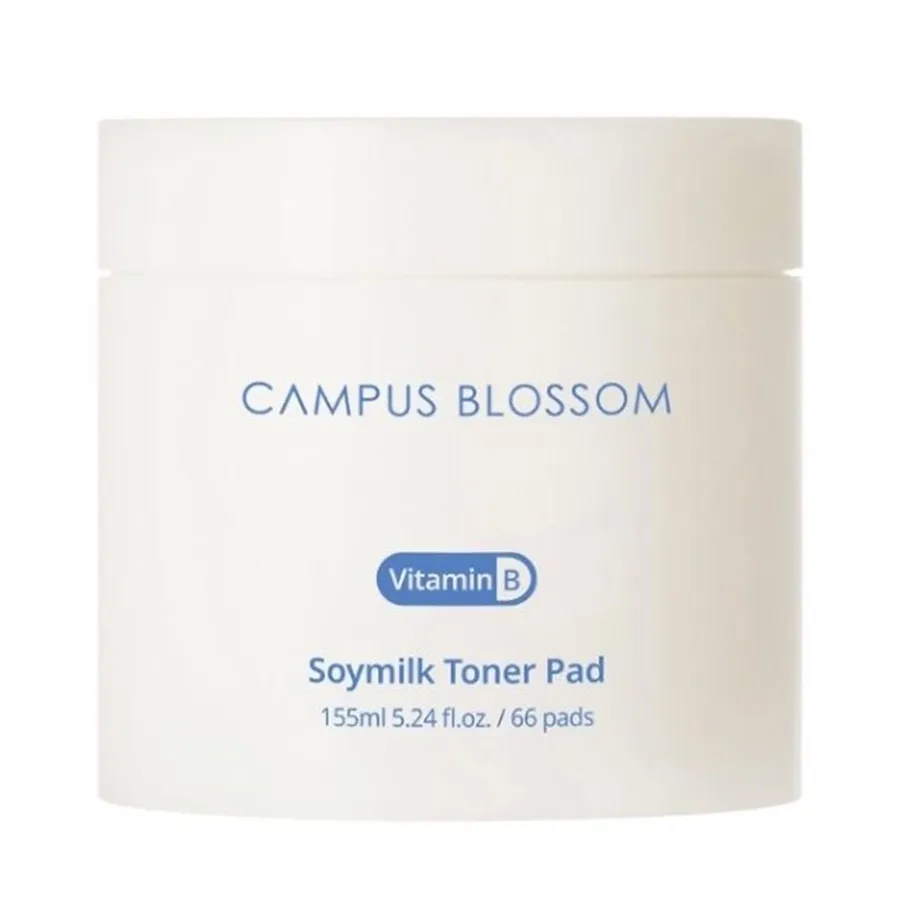 Toner Pad Dưỡng Ẩm Da Campus Blossom Soymilk Toner Pad 66 Miếng