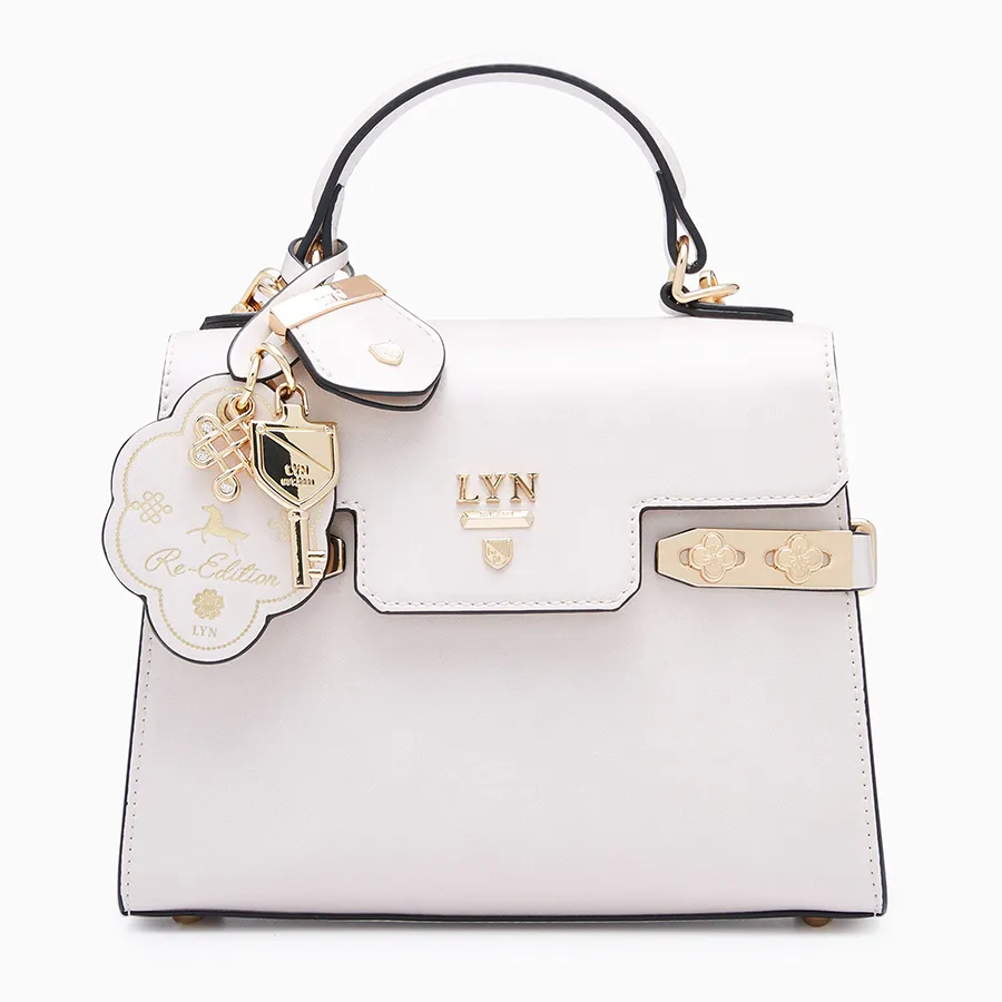 Túi Đeo Chéo Nữ Lyn Re-Edit Bliss Top Handle S Handbag - Ivory L26CBWA151 Màu Trắng Kem