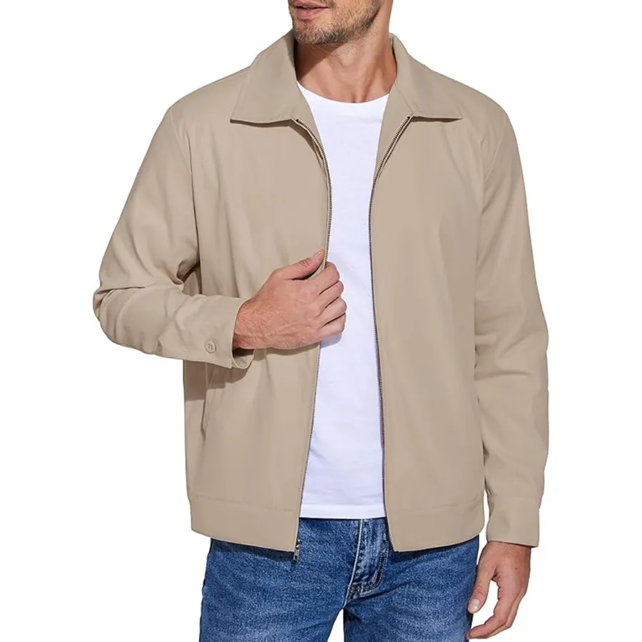 Áo Khoác Gió Nam Coofandy B0DDY7RT5C Màu Khaki Size L