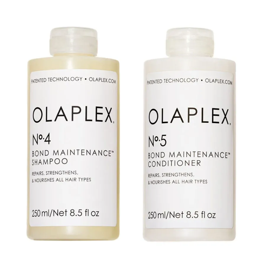 Bộ Dầu Gội + Dầu Xả Phục Hồi, Dưỡng Tóc Olaplex No.4 + No.5 Bond Maintenance (250ml x 2)