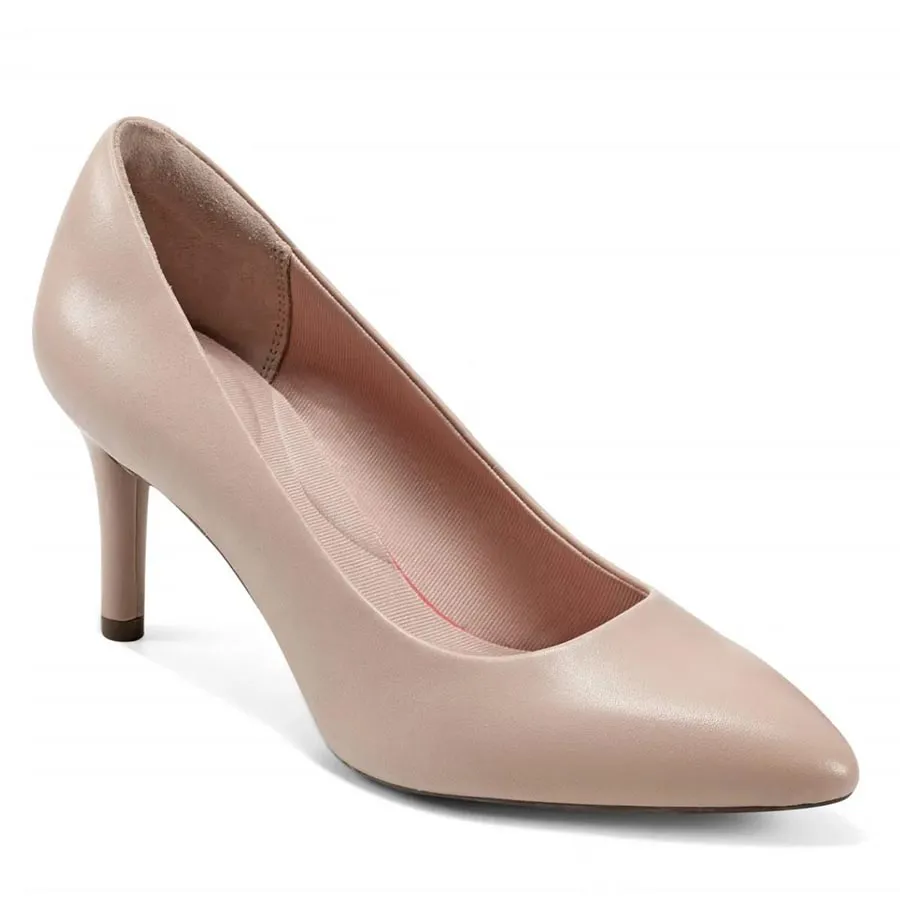 Giày Cao Gót Nữ Rockport TM75MMPTH Plain Pump CI0452 Màu Kem Size 39-40