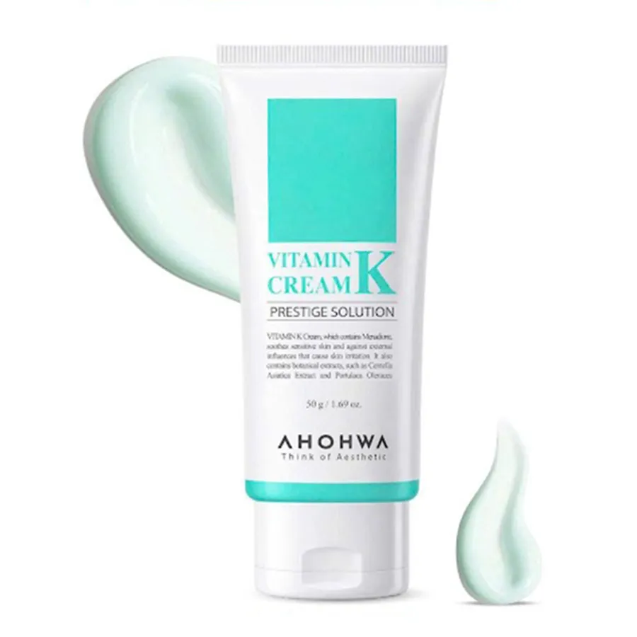 Kem Dưỡng Phục Hồi Da, Giảm Mao Mạch Và Mờ Thâm Ahohwa Vitamin K Cream 50g
