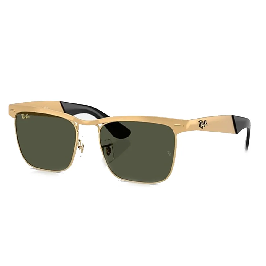 Kính Mát Rayban Sunglasses WAYFARER DELUXE RB3875 927633 53-18 Màu Xanh Vàng