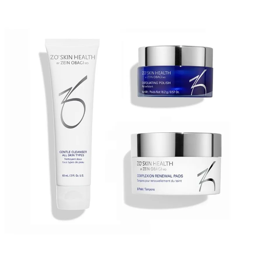 Set Sản Phẩm Làm Sạch Da Zo Skin Health Getting Skin Ready 3 Món