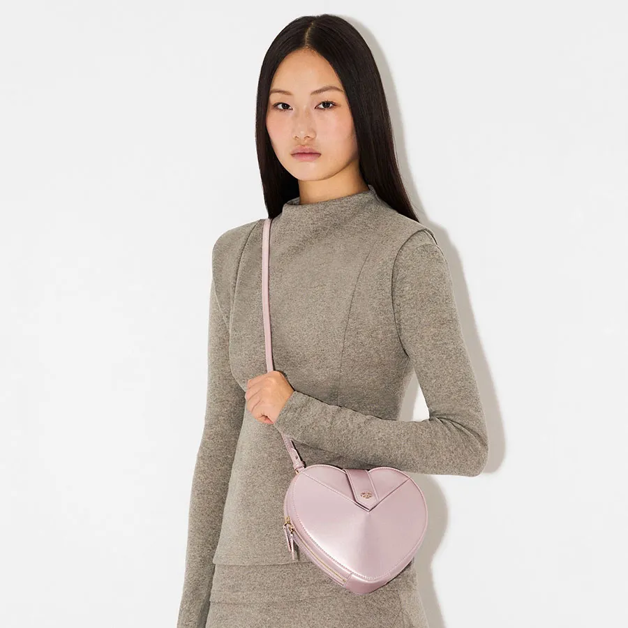 Túi Đeo Vai Nữ Pedro Pink Heart Shoulder Bag PW2-75210191 Màu Hồng 