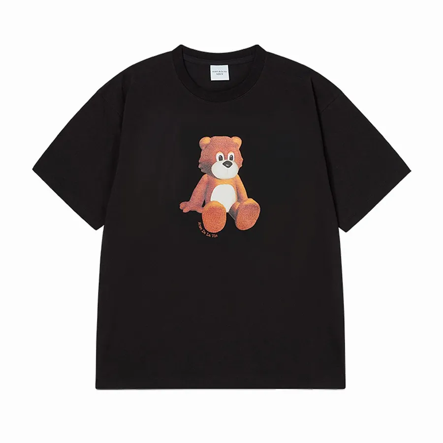 Áo Phông Acmé De La Vie ADLV Ac Teddy Bear Short Sleeve T-Shirt Màu Đen