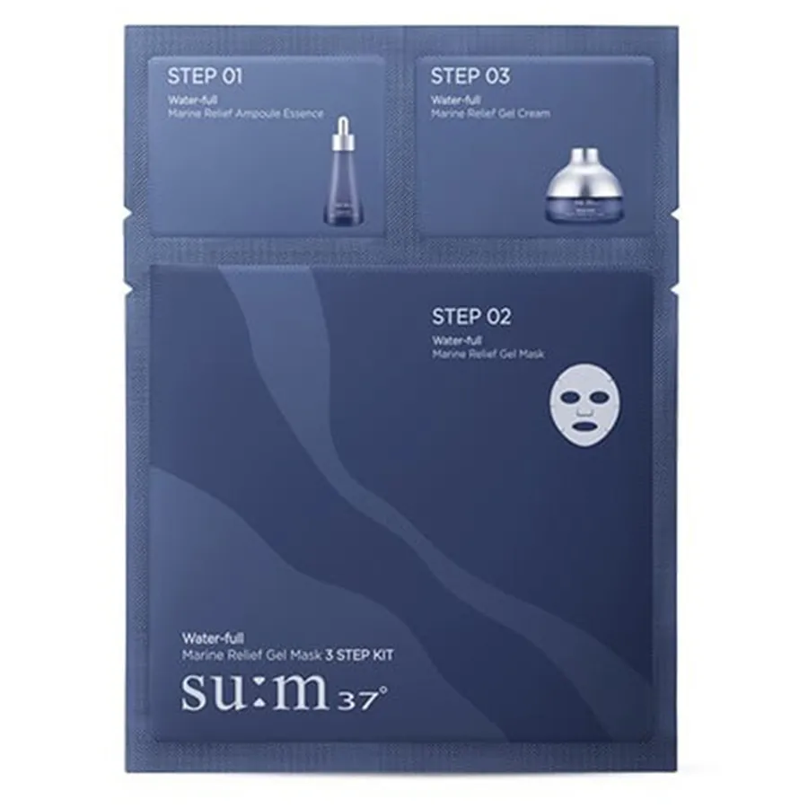 Combo 5 Miếng Mặt Nạ Cấp Nước Su:M37 Water-Full 3 Steps