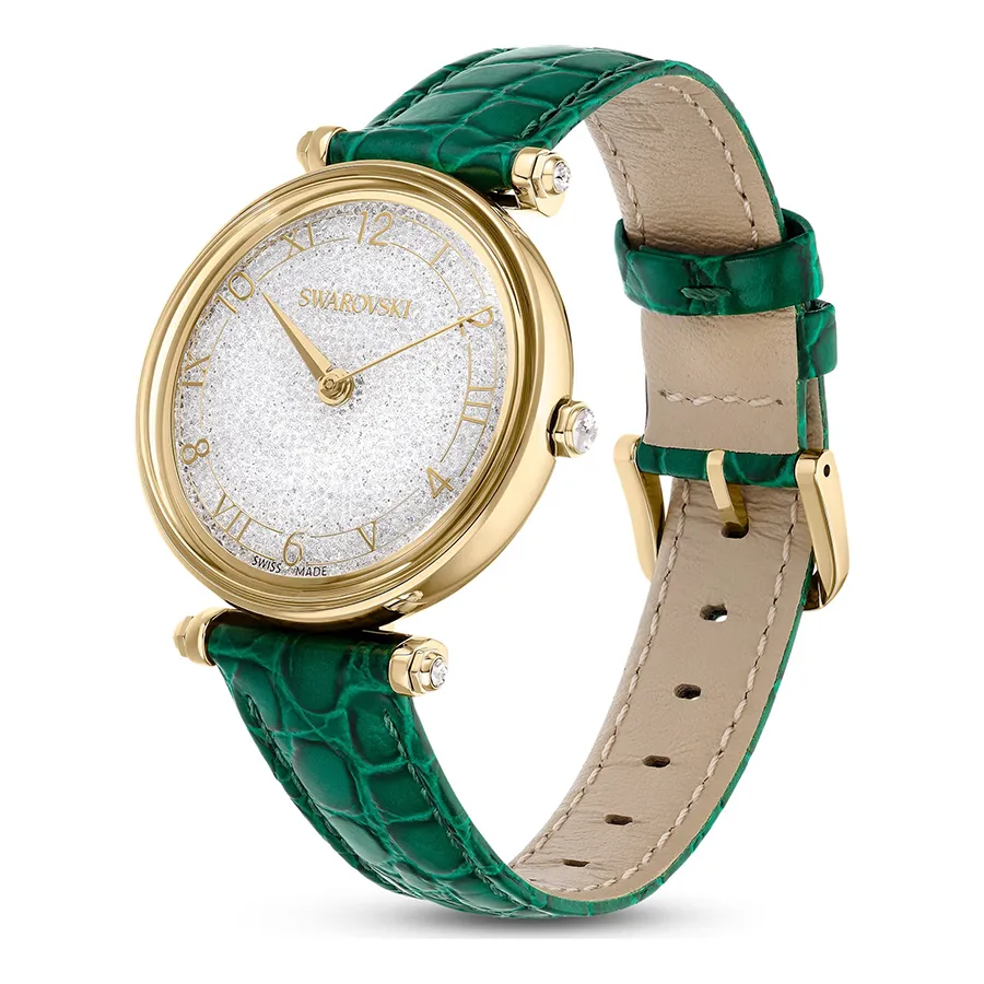 Đồng Hồ Nữ Swarovski Crystalline Wonder Watch Swiss Made, Leather Strap ...