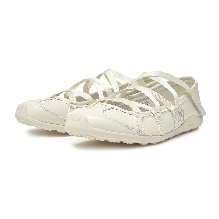 Giày Búp Bê Nữ MLB Flair Mary Jane New York Yankees 3ASXMJ56N-50IVS Màu Ivory