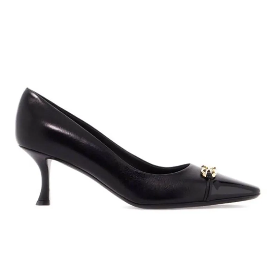Giày Cao Gót Nữ Salvatore Ferragamo Gancini Ornament Women Màu Đen Size 36