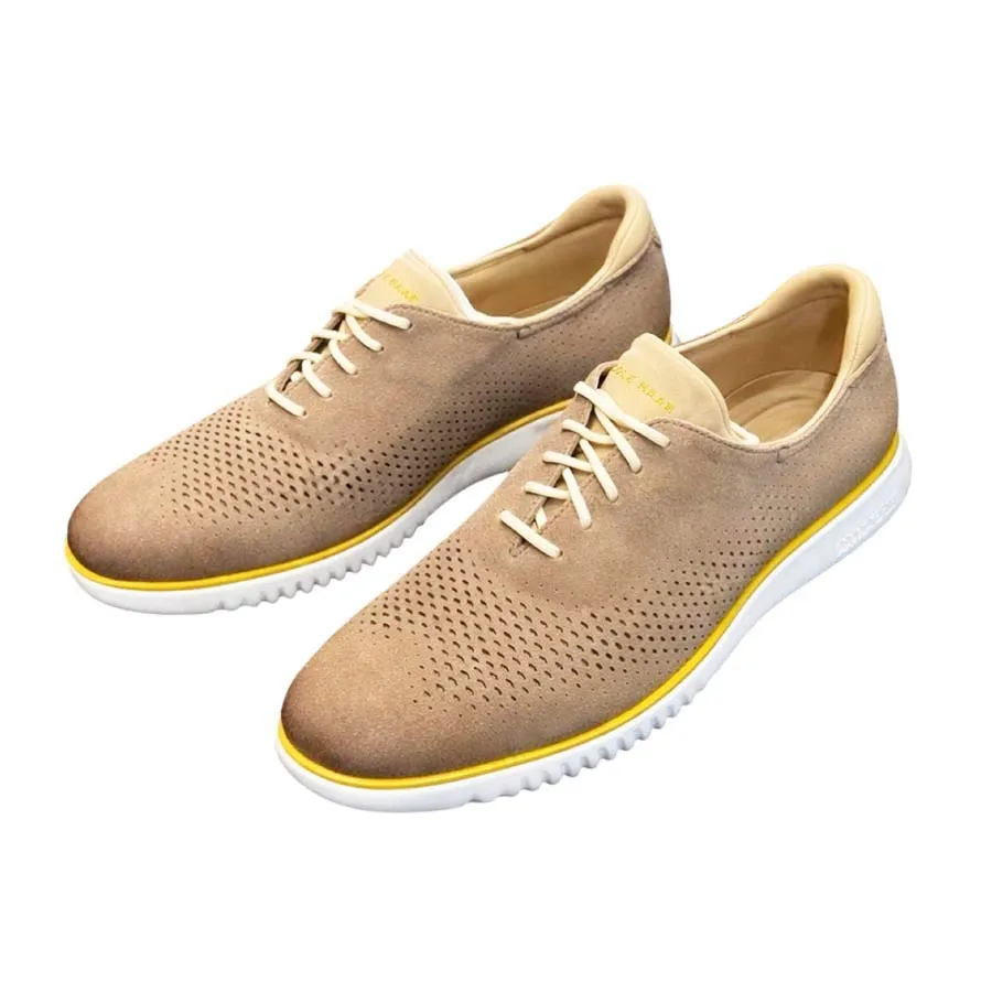 Giày Tây Nam Cole Haan 2.Zerogrand Razor Wing C35749 Màu Nâu Nhạt Size 42.5