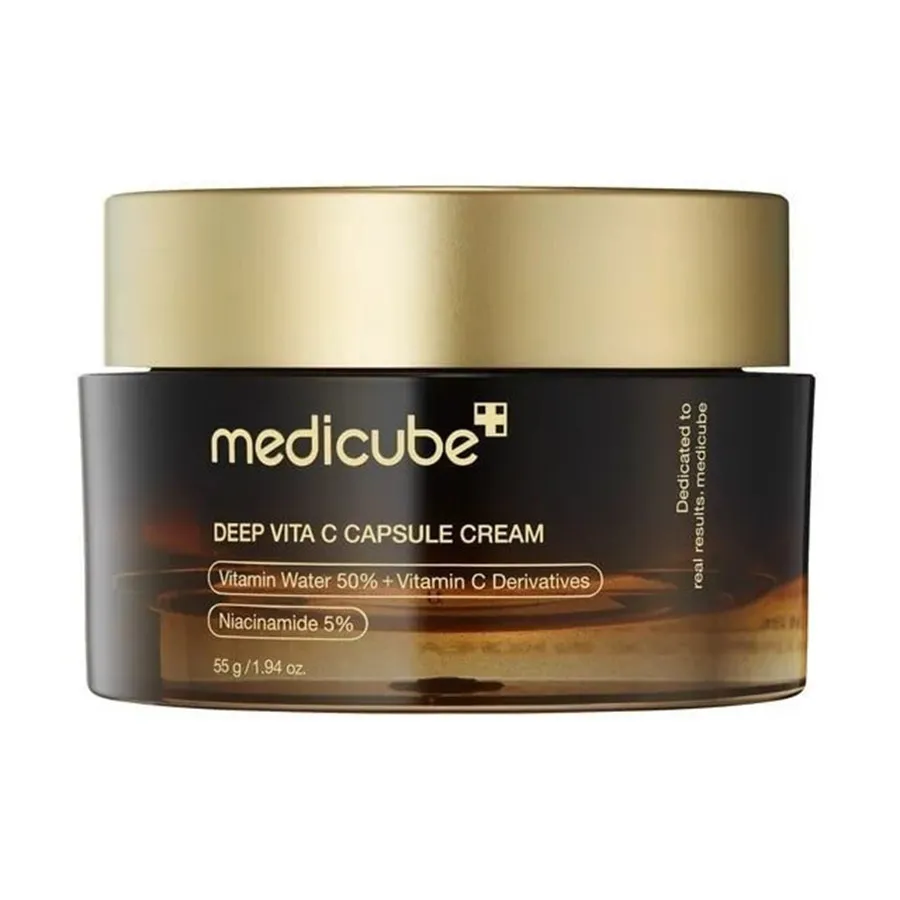 Kem Hỗ Trợ Dưỡng Sáng, Mờ Thâm Medicube Deep Vita C Capsule Cream 55g