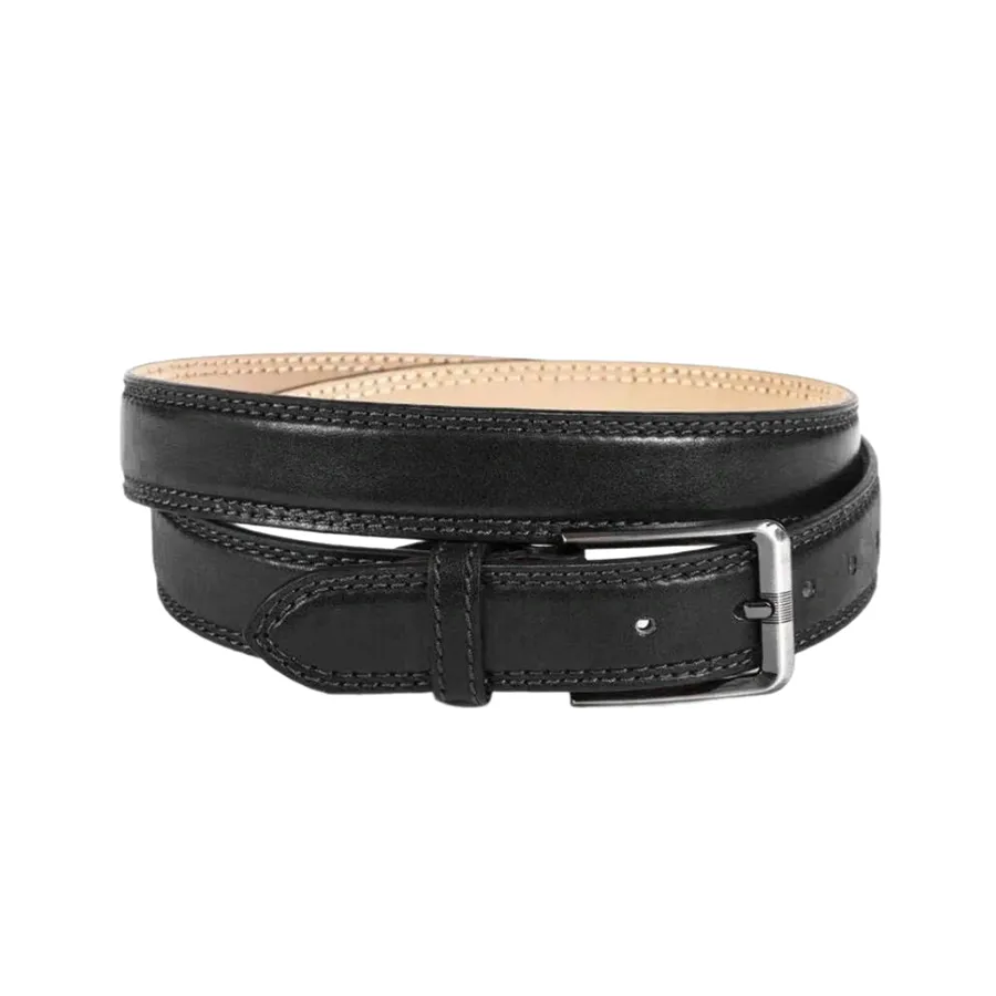 Thắt Lưng Nam Gianni Conti Men's Hazel Genuine Leather Belt Black 9405241-35-10 Màu Đen Size 125