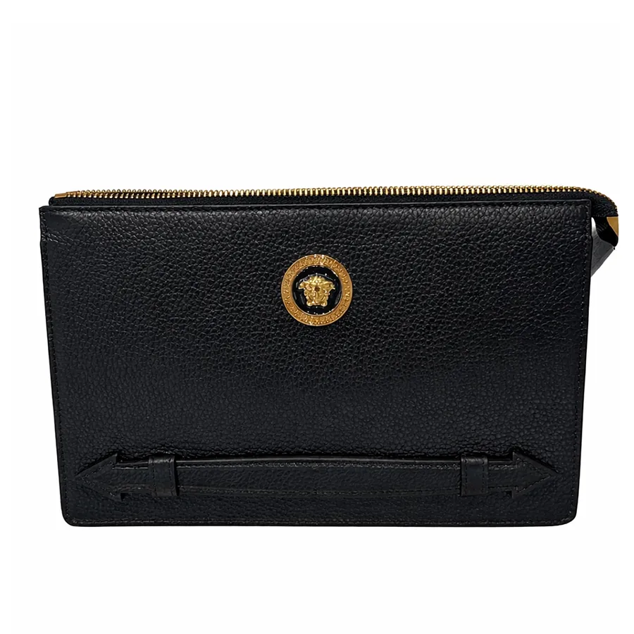 Túi Cầm Tay Nam Versace Medusa Clutch Bag Màu Đen