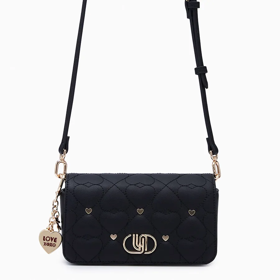 Túi Đeo Chéo Nữ Lyn Moon Cheryl Infinite Wallet On Chain - Black L26CWWA031 Màu Đen