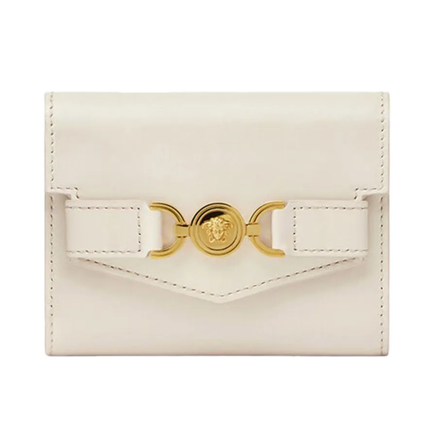 Ví Nữ Versace Medusa 95 Trifold Wallet Màu Beige | Vua Hàng Hiệu