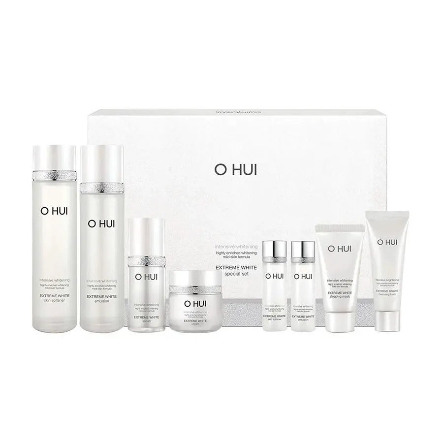 Bộ Sản Phẩm Hỗ Trợ Dưỡng Sáng Ohui Extreme White Set 8 Món