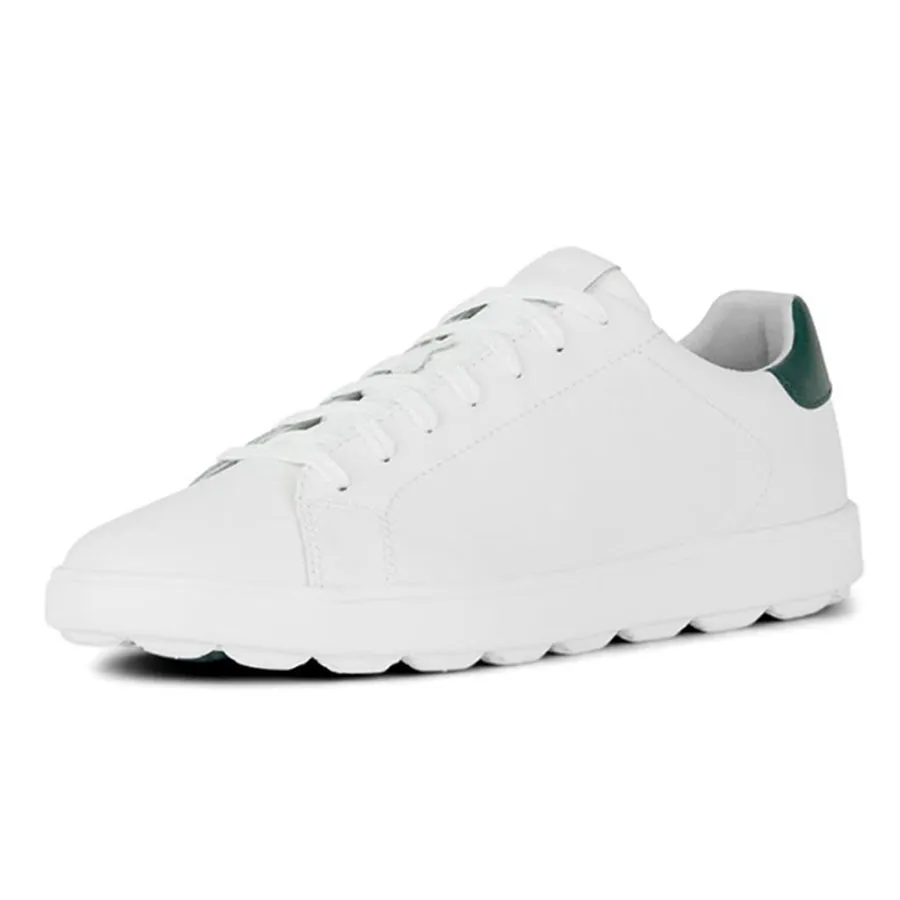 Giày Sneaker Nam Geox Spherica ECUB-1 Pure White Green Màu Trắng Xanh Size 40
