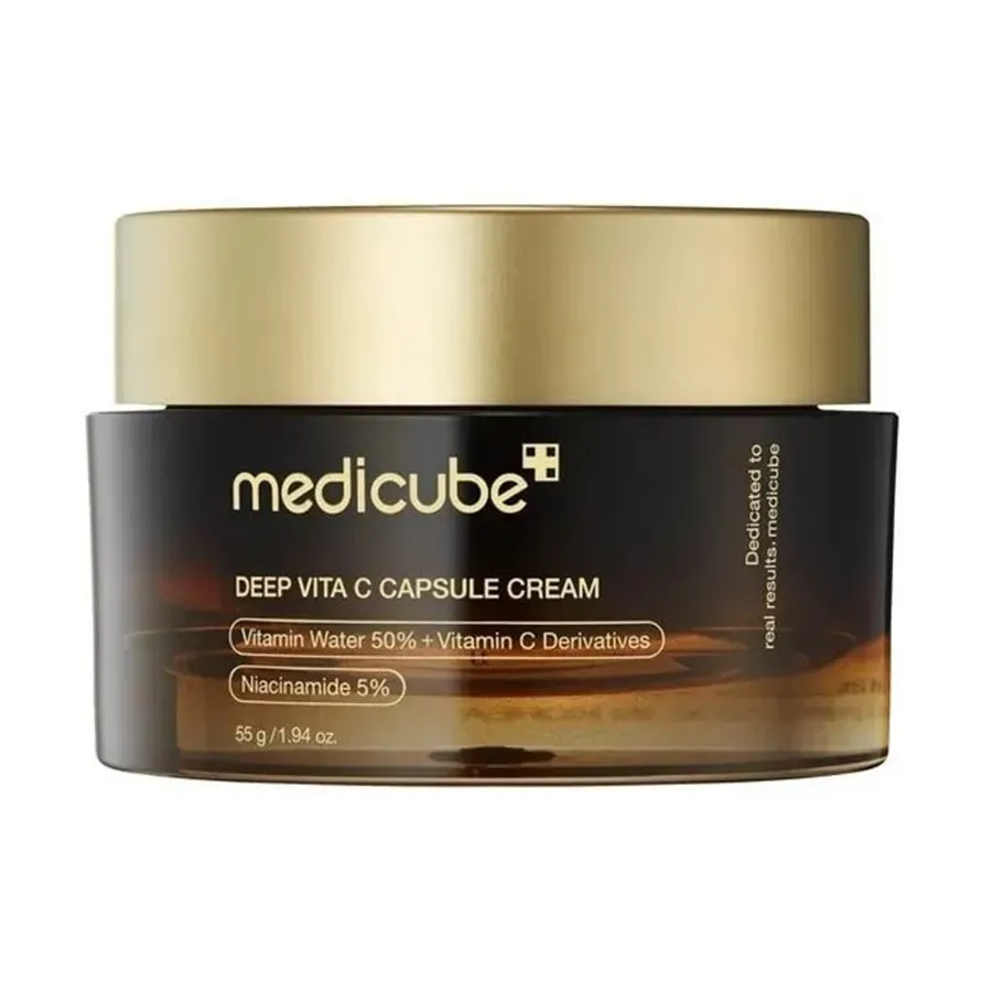 Kem Hỗ Trợ Dưỡng Sáng, Mờ Thâm Medicube Deep Vita C Capsule Cream 55g