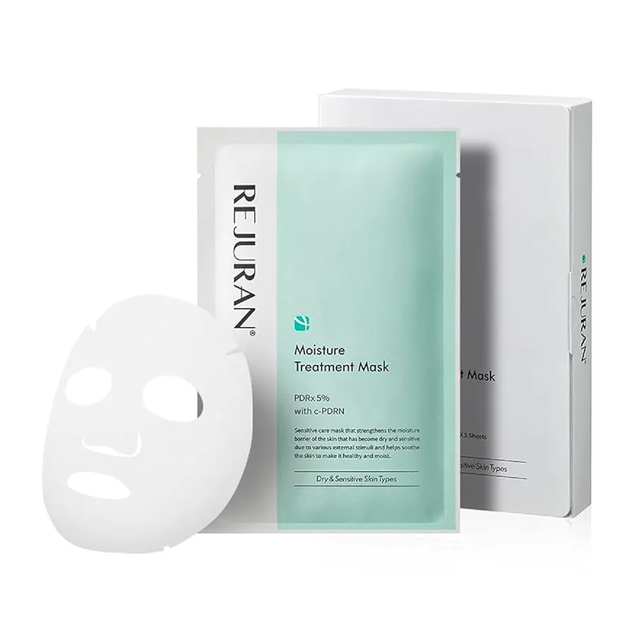 Mặt Nạ Hỗ Trợ Cấp Ẩm Da Rejuran Moisture Treatment Mask Hộp 5 Miếng (23ml x 5 Sheets)