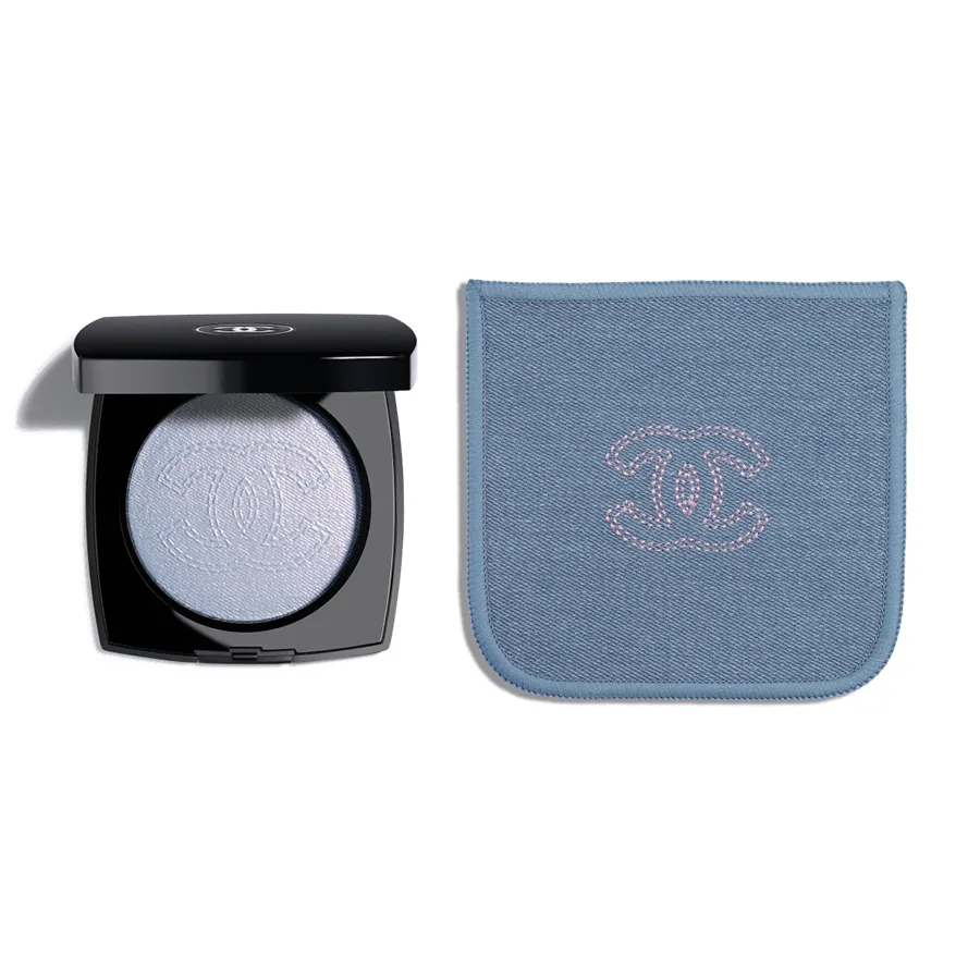 Phấn Bắt Sáng Highlight Chanel Coco Denim Illuminating Powder Limited Màu Xanh