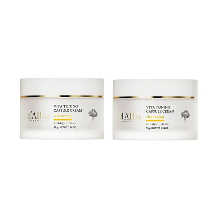 Set 2 Kem Dưỡng Da D'Alba Vita Toning Capsule Cream 55g | Vua Hàng