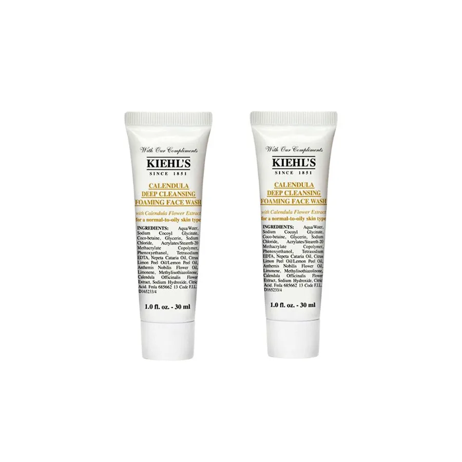 Set 2 Sữa Rửa Mặt Hoa Cúc Kiehl’s Calendula Deep Cleansing Foaming Face Wash 30ml
