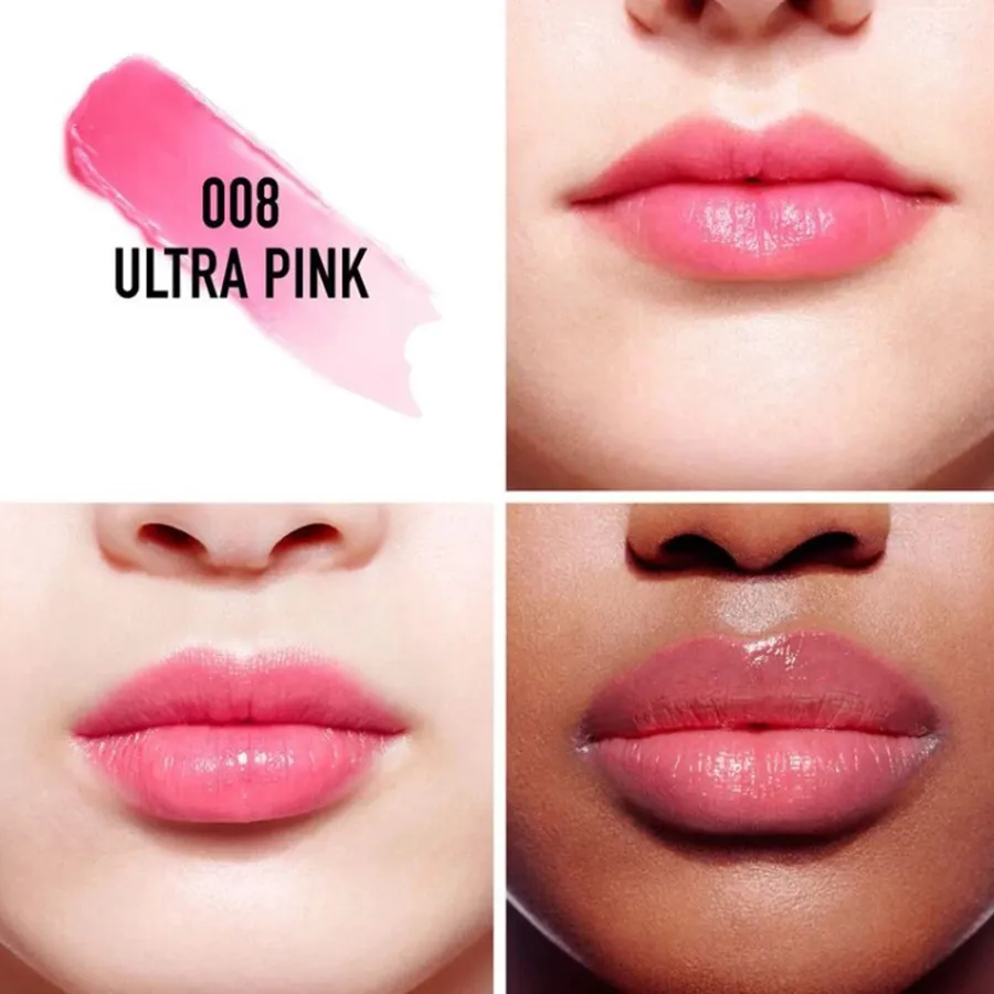 Son Dưỡng Dior Addict Lip Glow 008 Ultra Pink Màu Hồng Sen | Vua