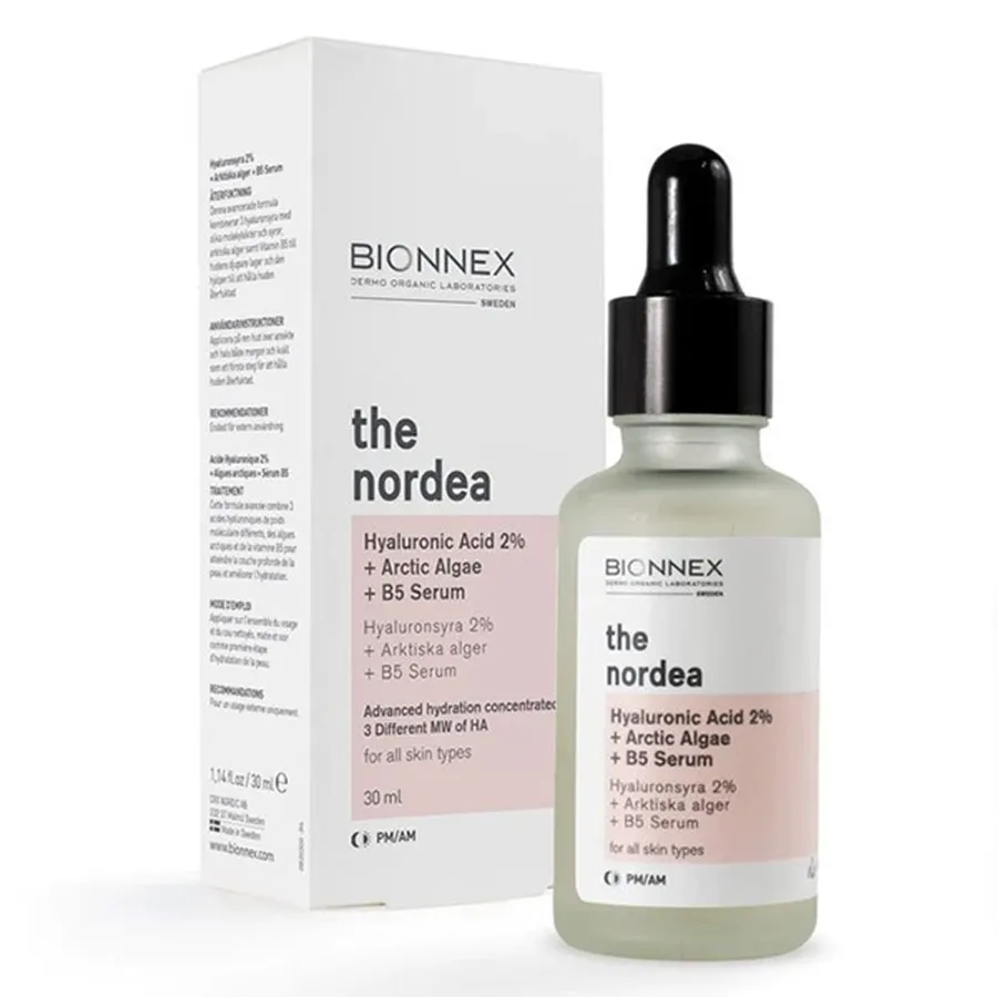 Tinh Chất Phục Hồi Dành Cho Da Tổn Thương Bionnex Hyaluronic Acid 2% + Artic Algae + B5 Serum, 30ml