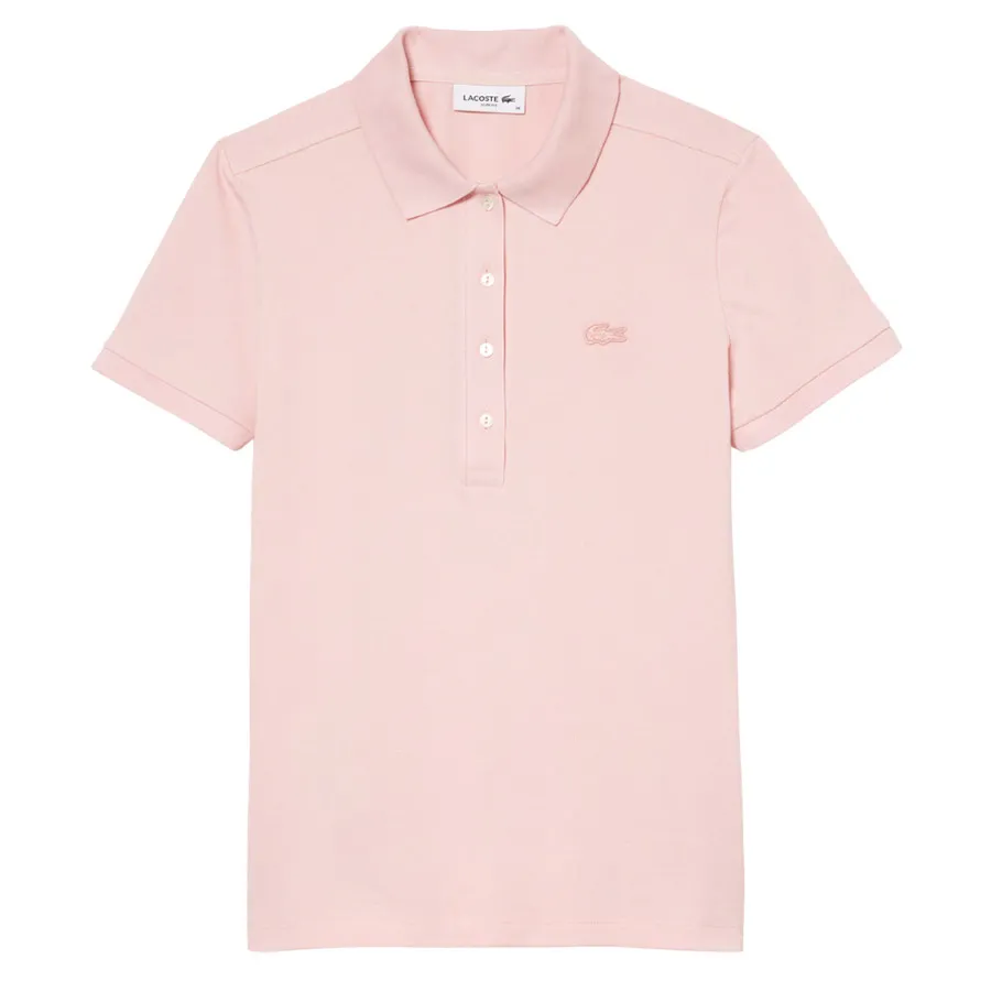 Áo Polo Nữ Lacoste Slim Fit Stretch Polo LA25POLOOR Màu Hồng Size 38