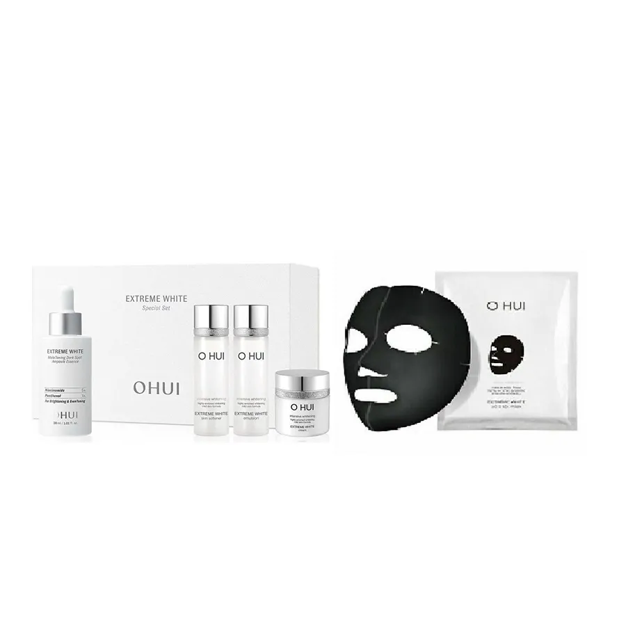 Bộ Dưỡng Sáng Da Ohui Ohui Extreme White Ampoule Special Set  5 Món