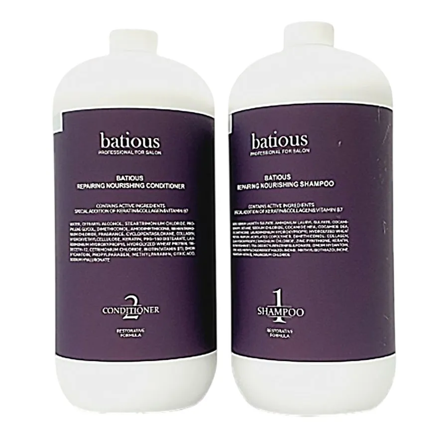 Cặp Dầu Gội + Dầu Xả Batious Repairing Nourising Màu Tím Phục Hồi Tóc ...
