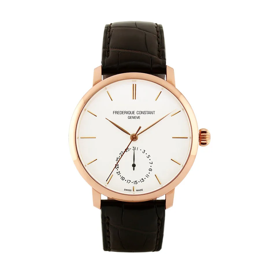 Đồng Hồ Nam Frederique Constant Manufacture Slimline FC-710V4S4 Màu Nâu/Trắng