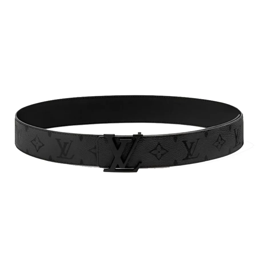 Thắt Lưng Nam Louis Vuitton LV Initiales Midnight 40mm M4391T Màu Đen Xám Size 90