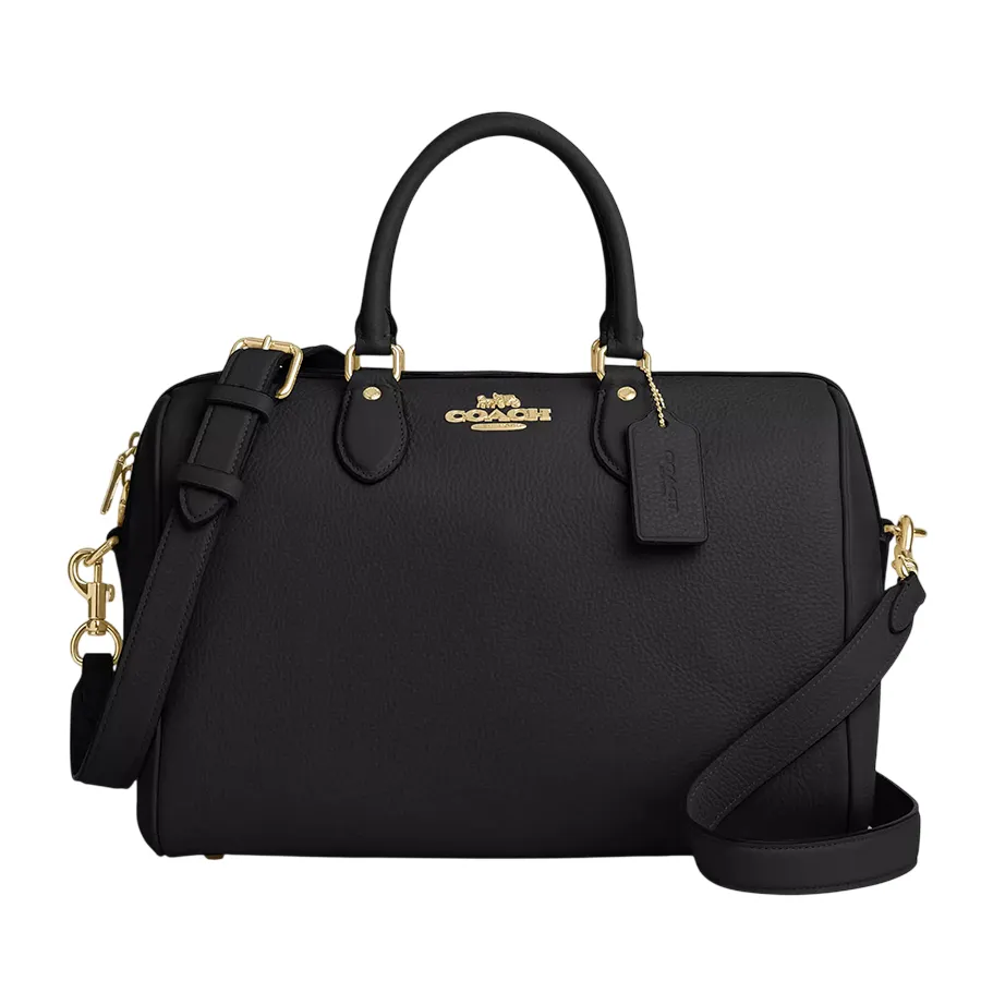Túi Đeo Chéo Nữ Coach Rowan Large Satchel Bag CV960 Màu Đen
