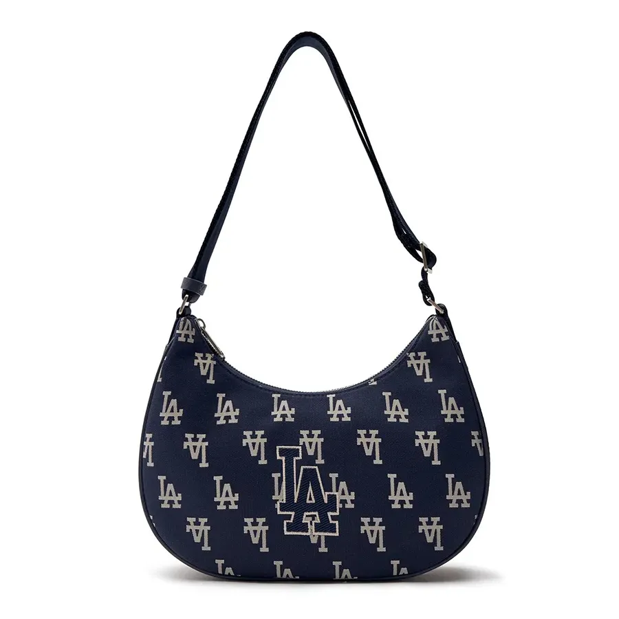 Túi Đeo Vai Nữ MLB Mono Hobo Bag LA Dodgers Navy 3ABQL023N-07NYD Màu Xanh Navy