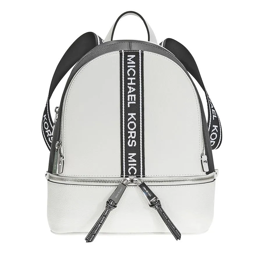Top 90+ imagen black and white michael kors backpack