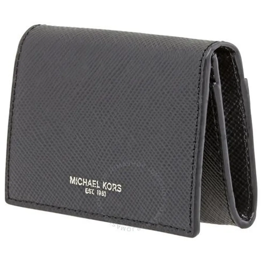 Mua Ví Cầm Tay Michael Kors Men's Harrison Leather Card Case Business Card  Holder Màu Đen chính hãng, Giá tốt